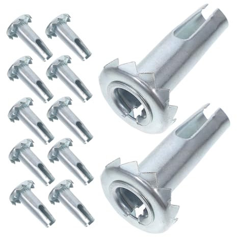 HEATSHAKING 12stücke Teiliges Eisenmöbelrollen-hülsen Für Stuhlbeine Heavy-duty-einsatz Für Möbel Kompatibel Mit Verschiedenen Werkzeugen Für Einfache Installation Und Vielseitige