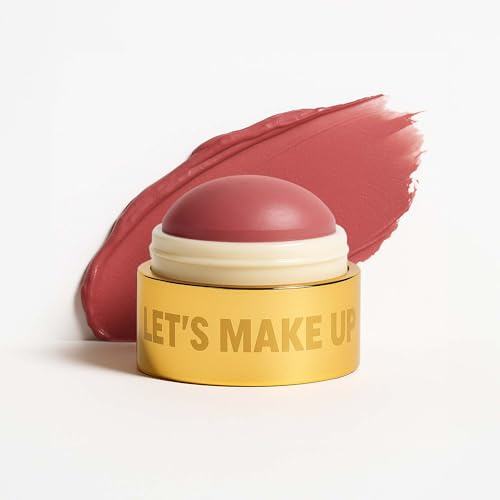 MOYOU LONDON Makeup Blush Balm – 3-in-1 Cream Blush for Cheeks, Lips & Eyelids, Hydrating Dewy Finish, Buildable High-Pigment Colour, Vegan & Cruelty-Free, Tea Rose