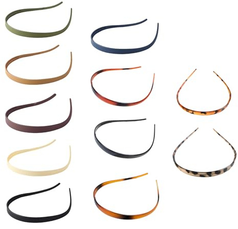 GUOYOU 11 Pcs Serre Tete Femme Cheveux Légers Bandeau Cheveux Femme Conception Antidérapante Serre Tete pour Lextérieur Sport Yoga Maquillage et Durables pour Le Quotidien Porteurs de Lunettes