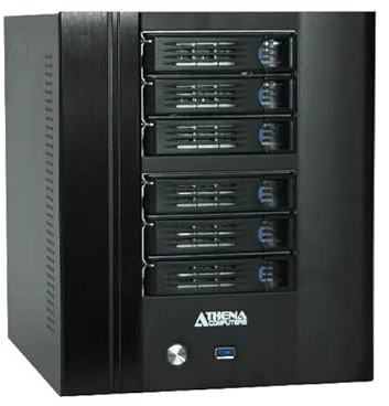 Boitier PC Cube Compact Mini ITX 6 Baies Externe Hot Swap