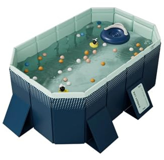 Piscina non gonfiabile, piscina pieghevole for esterni di grandi dimensioni, piscina for famiglie, festa estiva in acqua for esterni, giardino, cortile(185CM)