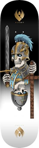 Powell Peralta Dan Corrigan Chess Skulls Flight Skateboard Deck, Gold Foil, 8.42 x 31.88