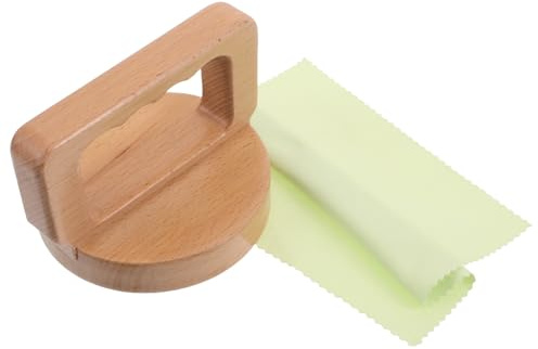 SHINEOFI Holz Druckpresse mit Griff für Manuelles Stempeln und Gleichmäßigen Druck Geeignet für Scrapbooking und Druckstöcke in Khaki Farbe