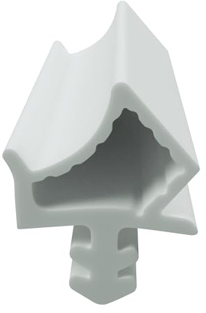 DIWARO® Zimmertür-Dichtung ZT052 | weiß | 5 lfm für Zimmertüren und Innentüren. Zum Schallschutz und abdichten der Tür. Bestehend aus TPE (Thermoplastischen Elastomer)