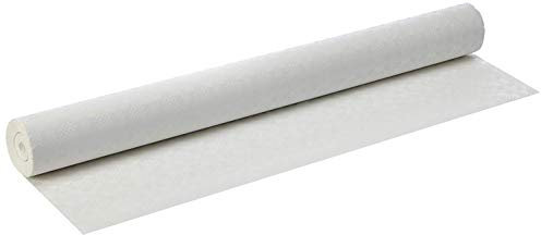 Papstar Tischtuchrolle/Papiertischtuch weiß (10 Rollen) mit Damastprägung, 500 x 1 m, robust, umweltfreundlich, für Gastronomie, Feste oder Haushalt, 12542