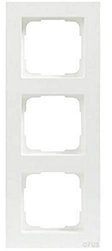 OPUS® 55 - Marco embellecedor para 3 enchufes, color blanco