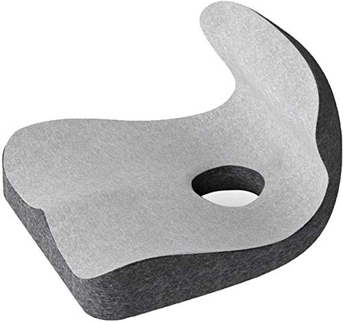 Butt Pillow Seat Cushions - Shape Memory Foam Seat Back Cushion Orthopedic Coccyx Spine Mat Hemorrhoid Treat Pad Slow Rebound Pressure Cushions Health Seat Relieves Tailbone Pressure
