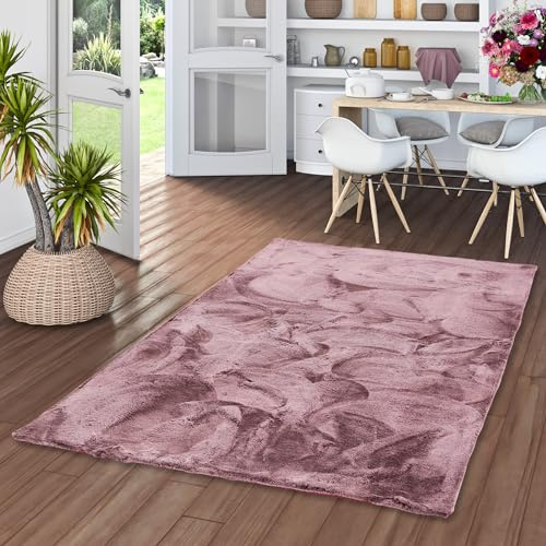 Pergamon Luxus Super Soft Fellteppich Plush Beere Meliert in 7 Größen