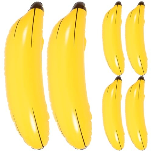 SOLUSTRE Aufblasbare Banane Spielzeug 26 Zoll PVC Float Banane Requisiten Kreatives Modell Für Partydekor Foto-Prop Und Kinderpädagogik