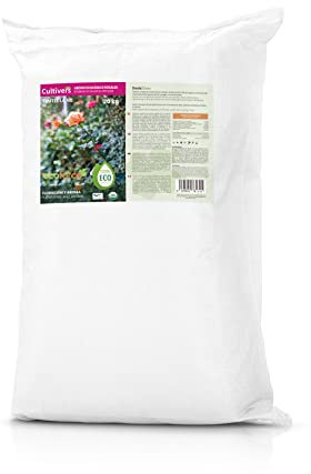 CULTIVERS, concime per Rose e rampicanti, 20 kg. Il Fertilizzante Ecologico Aumenta la fioritura e l'aroma dei Fiori. 100% di Origine Biologica e vegana