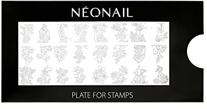 NEONAIL Stamping Plate 18 - Stamping Platte - Schablonen Platte - Nail Art - Nageldesign - Nagel Stempel Schablone - French Nails Schablone - Nagelkunst Stempel