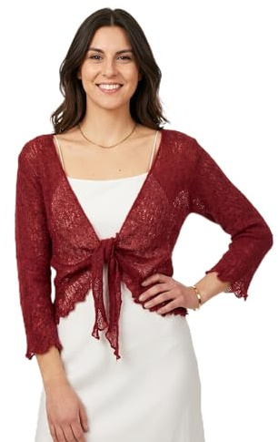 creazioni unique Cardigan Donna Primaverile Estivo Cardigan Donna Elegante in Rete di Viscosa Termica con Essenza di Fiore di Ciliegio