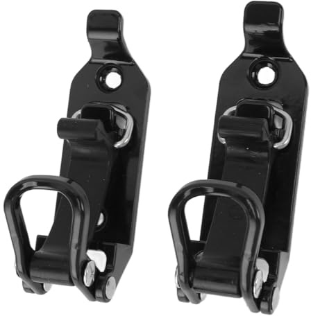 2 Pack Shovel Mount Kit Metal Bracket for Vehicles Walls Rubber Clamp Holds Tools 17-40mm Black