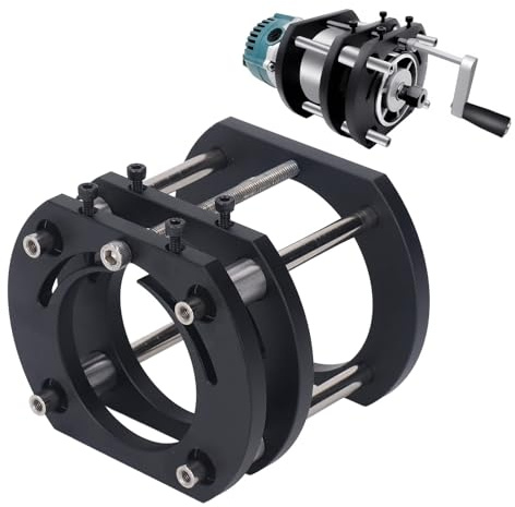 Fräser Lift, Frästisch Lift für Oberfräsen Fräser Hebebühne Basis 4-Klemm Frästisch Hebesystem Oberfräserheber, für 64-66-mm Planfräsvorrichtung