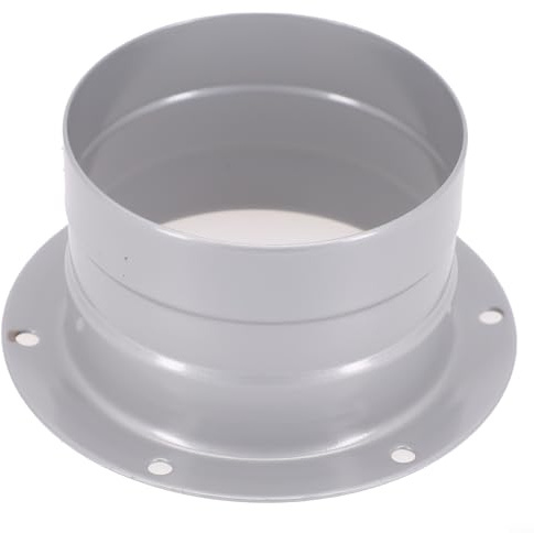 Duct Connector Flange, 3-8 Inch Metal Ducting Flange Pipe Connector, Wall Air Pipe Hose Flange Adapter, Round Ventilation Air Duct for Heating Cooling Ventilation HVAC System(75mm)