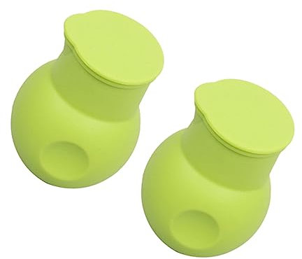 RORPOIR 2pcs Silicone Chocolate Melting Pot Baking Pouring Tool Heat Resistant Microwave Safe Green Silicone Melt Butter Pot for Kitchen Baking