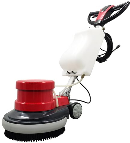 HQHAOTWU Floor Scrubber Buffer Polisher Commercial Floor Scrubber Machine 17 Tile Floor Cleaning and Polishing Machine 110V 1100W