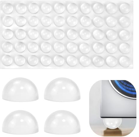 SPEACOUR 50 Stück Gummipuffer Gummifüße Selbstklebend 1,8 cm Rubber Base Transparent Gumminoppen Gummifuß für Lautsprecher Gummi Puffer Gummipuffer Lautsprecher Füße für Elektronik Laptop Schubladen | Transparente Gumminoppen Für Möbel, Lautsprecher, Elektronik Und Schubladen, Stoßdämpfend Und Geräuscharm