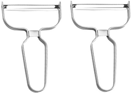 Alipis 2 Pièces éplucheur de Peau éplucheur de légumes Stainless Steel trancheuse à truffes en INOX grattoir à Pommes de Terre éplucheur de Pomme de Terre éplucheur de Fruits Concombre