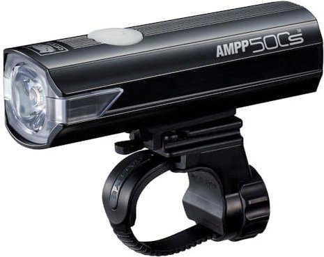 CatEye AMPP 400S Super Bright LED Bicycle Front Lights - OptiCube Technology, IPX4 Waterproof Rated, FlexTight Easy Fit Bracket | USB Rechargeable Bike Light | Front Bike Lights | Bicycle Accessories