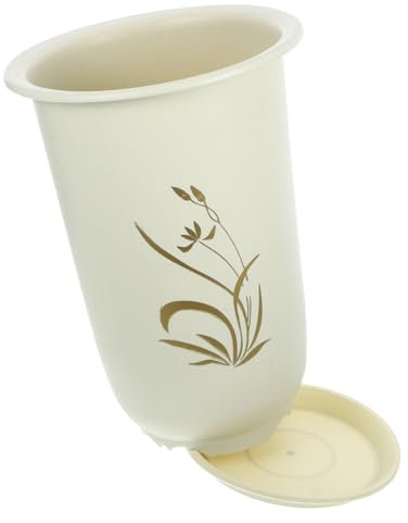 TINEASUR 2pièces Lot de Pots Orchidées avec Soucoupe Jardinières De Pépinière pour Fleurs Usage Extérieur