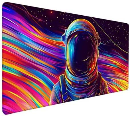 Hard Gaming Mouse Pad, Optimised for Gaming Sensors, Desk Protector Mat color Starry Sky Low Surface Friction, Non-Slip Mouse Mat, Mac and PC Gaming Accessories, 700x300x3mm A-T