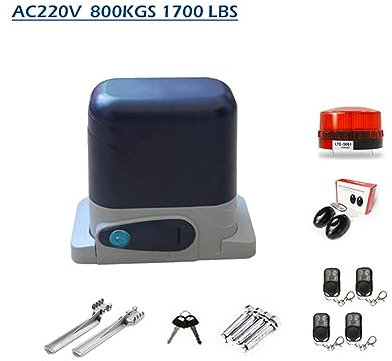 Apriporta da Garage, 800KGS Operatore elettrico della porta azionamento automatico della cremagliera scorrevole residenziale con telecomando for il controllo app apri(KIT 9)