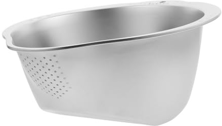 Gatuida Scolapasta in Acciaio Resistente Cestello Da Cucina Maglie Metalliche Cestello Per Scolare Verdure e Frutta Colino Maglie Fini Per Riso e Pasta Fondo Antiscivolo Per Maggiore