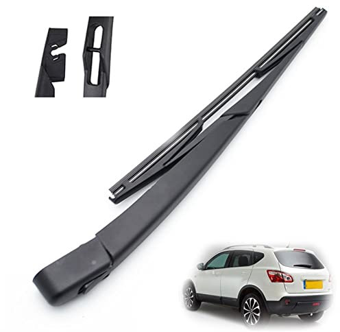WILSEM 12 Rear Wiper Blade & Arm Set Kit For N&issan For Qashqai J10 2006-2013 Windshield Windscreen Rear Window