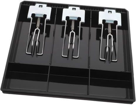 HAPINARY Cassa in Plastica Clip Organizzatore Per Monete e Denaro Vassoio Portavalori Ergonomico Per Domestico e Commerciale