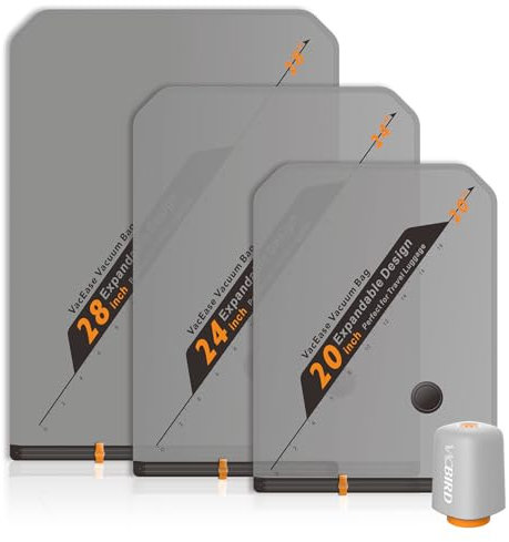 Vacbird Vacuum Storage Bags, 10 Pack Reusable Space Saver Bags with Wireless Electric Air Pump for Clothes,Travel