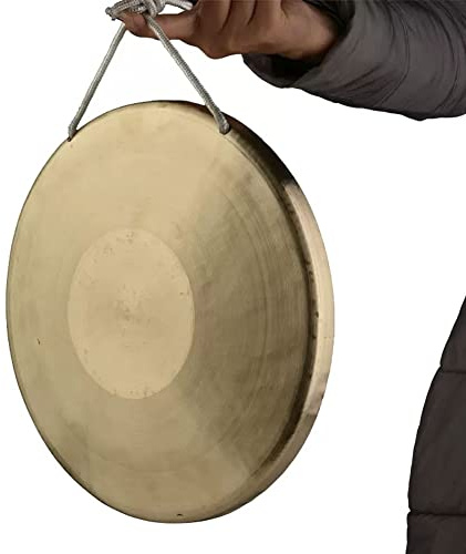 gong klingel percussion instrumente klangschalen Der 22–36 cm große Windgong mit Trommelhammer wird für Klangbehandlung, Meditation und Yoga verwendet(Color:32cm,Size:)