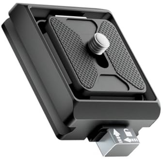 SUMMITDRAGON Piastra a sgancio rapido per fotocamera professionale Meccanismo AntiDrop Costruzione in alluminio per attività all'aperto Fotografia Piastra a sgancio rapido