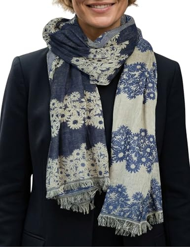 Sunsa Damen Schal, weich Winter Damenenschal/Halstuch aus Baumwolle & Viskose, Winterschal mit fransen, Scarf Herbstschal Tücher & Schals als Geschenk für Frauen