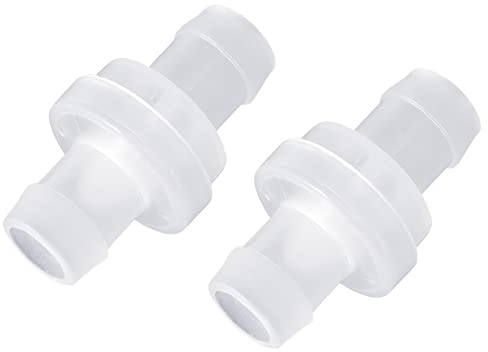 Uenhoy 5 Stück 1/2 Zoll Rückschlagventil 12 mm Kunststoff Rückschlagventil Einwegventil Rückschlagventil für Kraftstoff, Gas, Luft, Flüssigkeit