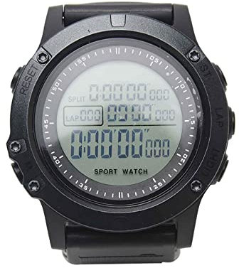 QOTSTEOS Cronómetro deportivo digital profesional para árbitro, portátil, impermeable, con pantalla LCD, luz nocturna, resistente al agua, para entrenadores deportivos, color negro