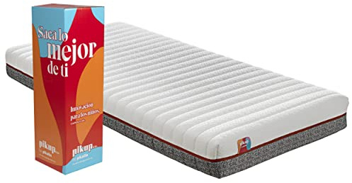 PIKOLIN Colchón PIKUP Kids para niños | Altura 19cm | 90x190 | Espuma HR y Fibra atérmica | Funda Lavable