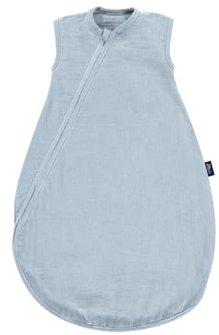 Alvi Sommertraum Mull | Sommerschlafsack für Babys mit 0.5 TOG aus 100 % Baumwolle, atmungsaktiv und leicht für warme Nächte