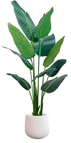 Piante Finte da Interno Bird of Paradise Banano Artificiale Accessori per La Decorazione della Casa Piante Artificiali Decorazioni per La Stanza Bonsai Piante Finte Pianta Finta Alta (Size : 160cm)