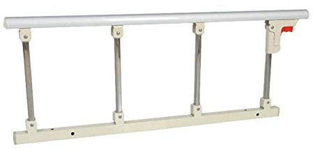 WQZStar Bettgitter-Sicherheitsseitenschutz für ältere Menschen und Erwachsene, Hilfsgriff, Handicap-Bettgeländer, Krankenhaus-Metallgriff-Stoßstange (Farbe: Weiß, Größe: 95 cm) (Weiß 120 cm)