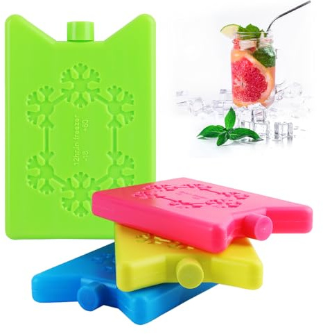 XiXiRan Gelhaltige Eisbeutel * 4 Stück * 200 ml, Kühlelement zum Mitnehmen, Gefrierblöcke für Kühlboxen, Wiederverwendbare Eisbeutel, zur Lebensmittelkonservierung/Kältekompressenverletzungen