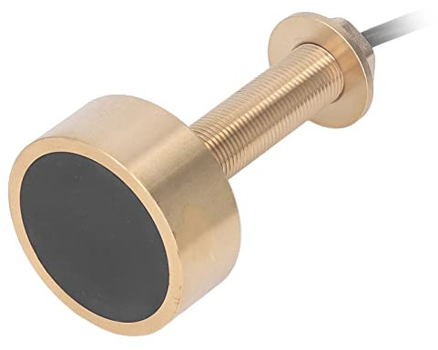 Fisch-Detektor-Wandler, Boot-Echolot, Fisch-Finder, Temperatursensor, 3-polig, 600 W, 50 kHz, 200 kHz, Hohe Empfindlichkeit, Bronzegehäuse, 10 M Kabel, Fisch-Finder-Sensor Hat