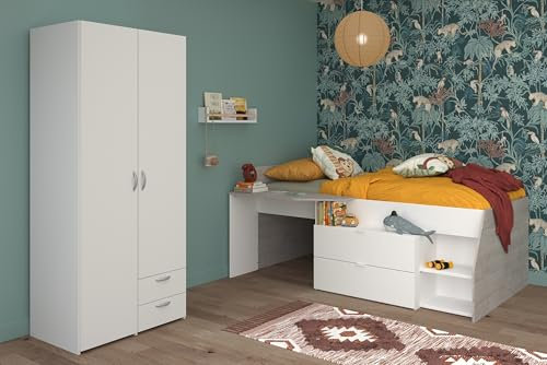 Parisot Kinderzimmer 2-teilig Milky 14 Weiß/Grey Loft
