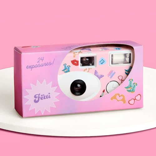 xo, Fetti ERAS Disposable Camera - 24 Exposure Film | Bachelorette Photo Supplies, Cute Birthday Party Activity, Bridesmaid Gift, Concert Pictures