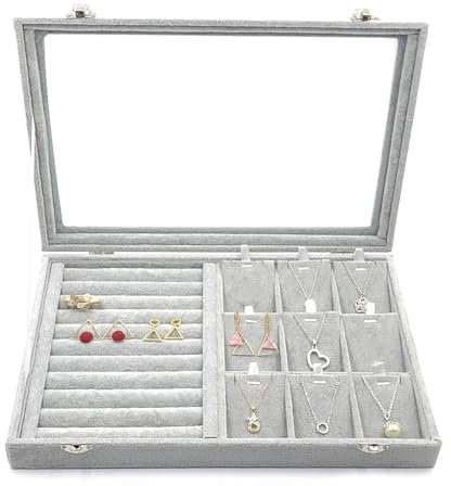 ZBIianxer Élégante boîte à bijoux en peluche mate - Coffre-fort pratique en peluche avec couvercle - Récipient couvert pour les collectionneurs et les voyageurs