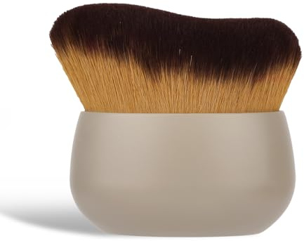 Kroppssminkborste för Självbrunare, Stor Självbrunande Applikatorborste Ger Jämn Applicering för Ansikte Hals och Bakben våt och Torr Användning (Kaki)