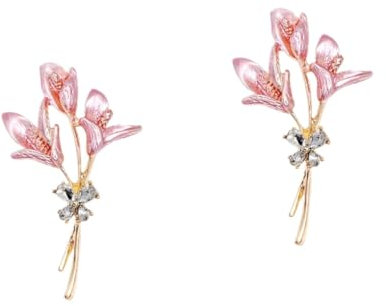 2 Stück Goldene Brosche für Damen Anstecknadel mit Eleganter Blumenpin für Kleidung Schal Hut Anzugdekoration für Partys Besondere Anlässe