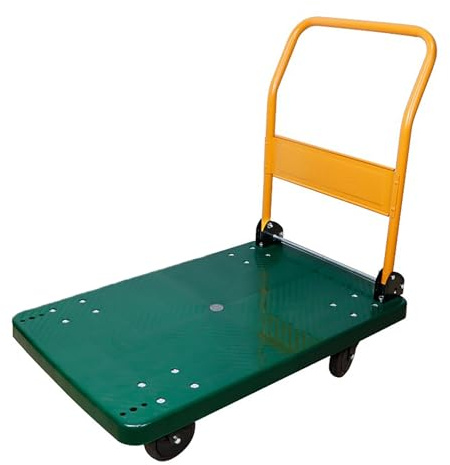 Carrello con Pianale, Carrello Trasloco, con Ruote, Design Antiscivolo, Elevata Capacità di Carico, Adatto per Casa, Scuola, Supermercato(Medium)