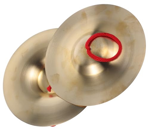 BESPORTBLE Platillos de Mano para Adultos Instrumento de Percusión Resistente y Seguro para Enseñanza Musical y Danza