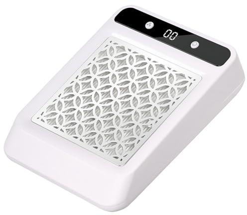 Tressify for Nail Techs Powerful Dust Collector, Professional Fan with Low Noise, Filter Transparent Design, Studios and Salons Nail Ideal